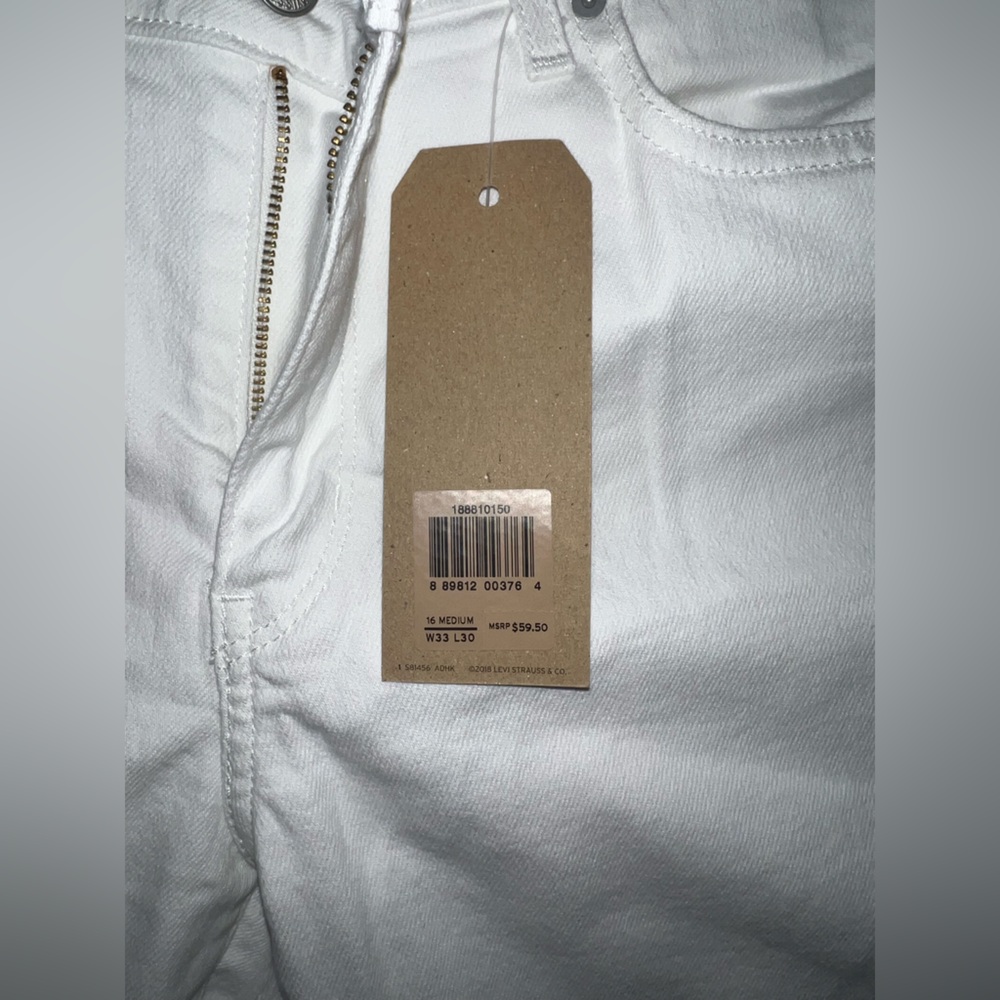 White Levis 711 skinny jeans - Picture 5 of 6